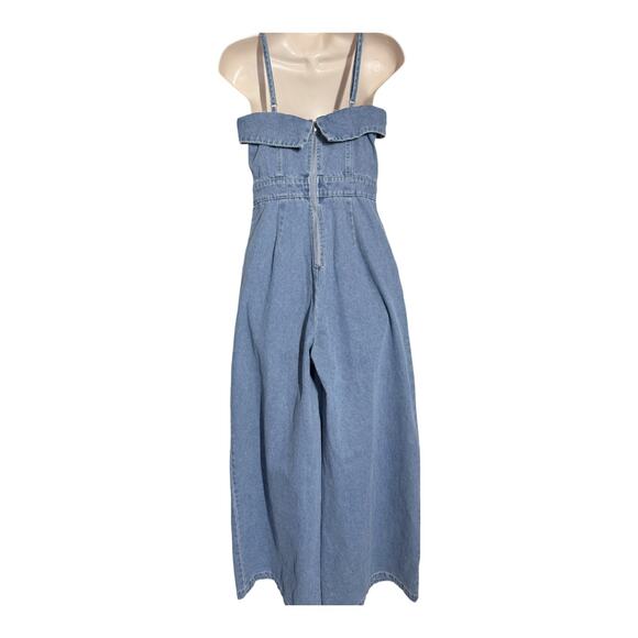 Free Market by Flying Tomato Denim Jumpsuit, Women's Size S, NWT - Picture 5 of 7